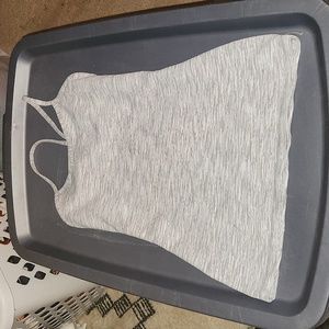 Lululemon light gray Power Y tank size 4